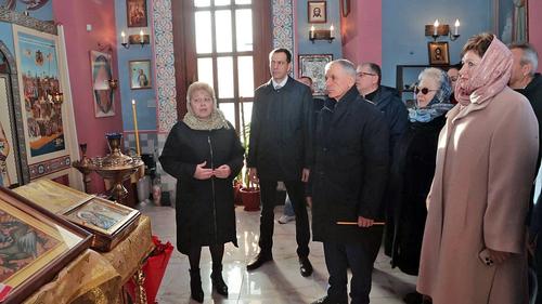 Передача мощей в храм Передача мощей в храм