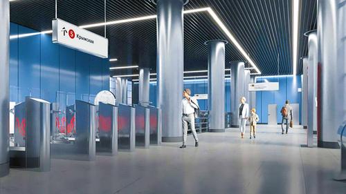 Станция метро «Крымская» Станция метро «Крымская»