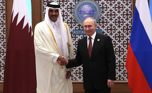 Путин и эмир Катара обсудили ситуацию в Сирии и секторе Газа Путин и эмир Катара обсудили ситуацию в Сирии и секторе Газа