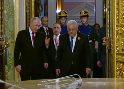Путин проводит встречу с президентом Палестины Аббасом Путин проводит встречу с президентом Палестины Аббасом